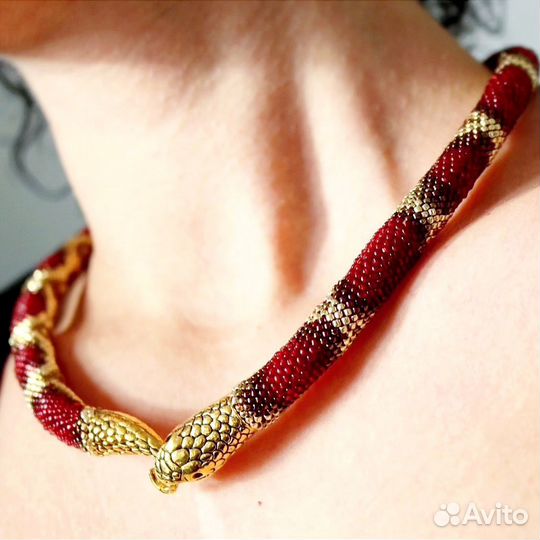 Колье чокер Змейка