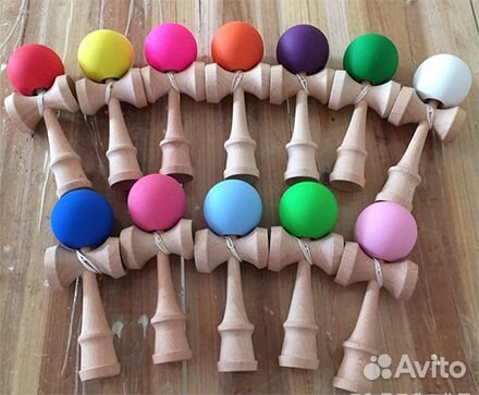 Кендама, бук, нескользящий шар