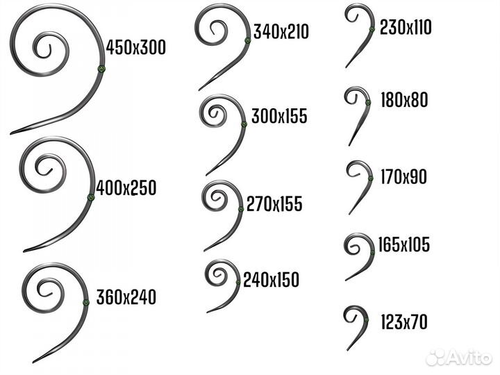 Кованые элементы Холодная ковка