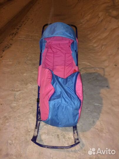 Детские санки коляска