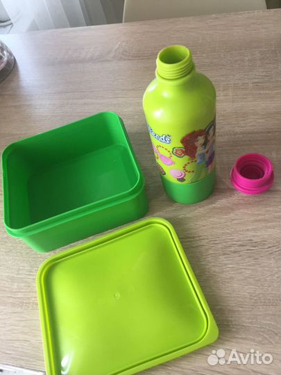 Ланчбокс + бутылочка lego