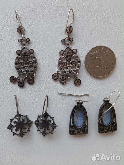 Серьги СССР 1970-е