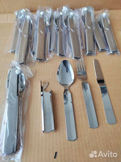 Столовый набор походный металлический оптом