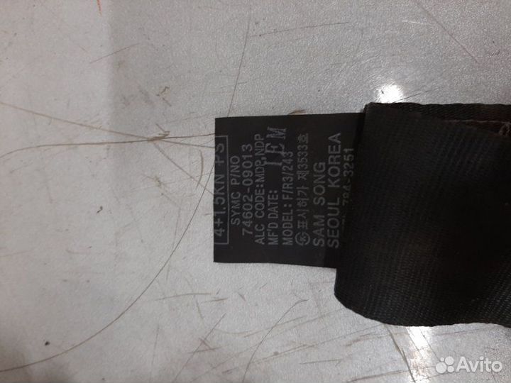 Ремень безопасности передний правый Ssangyong