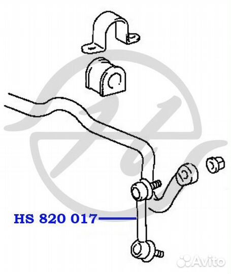 Тяга стабилизатора перед прав / лев