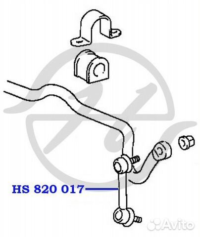 Тяга стабилизатора перед прав / лев