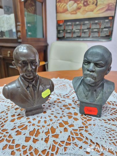 Бюсты Ленин, Сталин, Гагарин