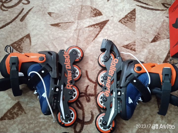 Роликовые коньки rollerblade с защитой