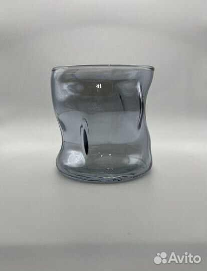 Стаканы для свечей мятый 340 мл с крышкой