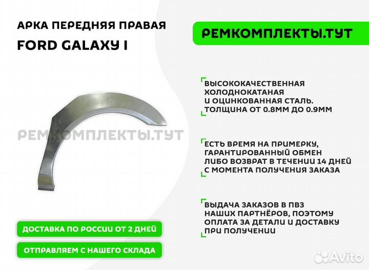 Арка задняя правая Ford Galaxy 1