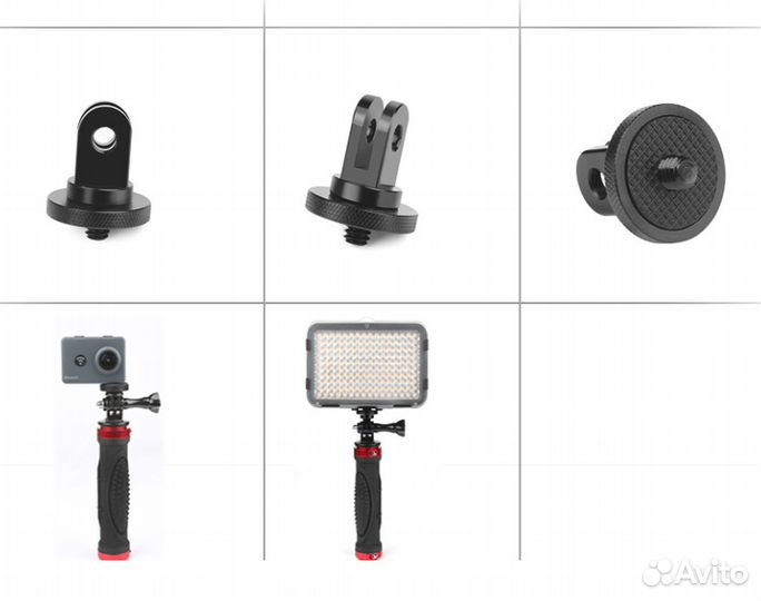 Переходник с Gopro на резьбу 1/4