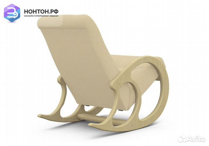 Кресло-качалка бежевое
