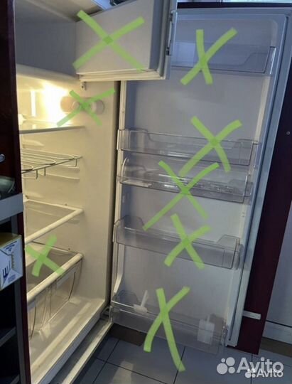 На запчасти встраиваемый холодильник whirlpool
