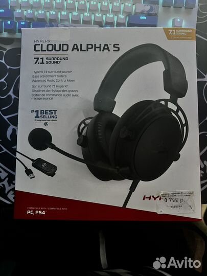 Игровые наушники hyperx cloud alpha s black