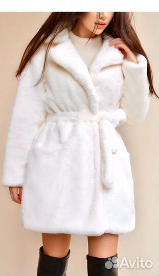 Шуба из эко меха