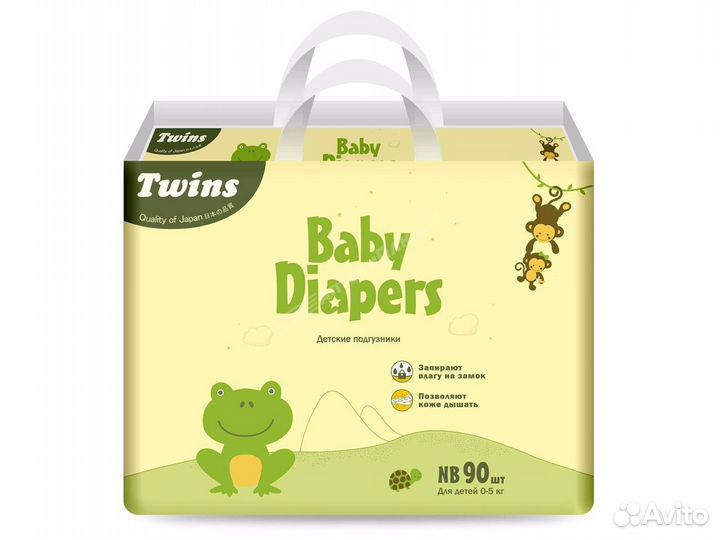 Подгузники Twins японск NB S M L
