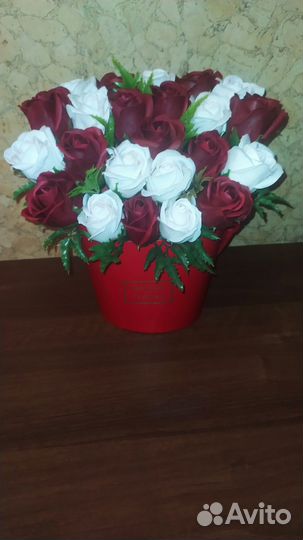 Букет из мыльных роз