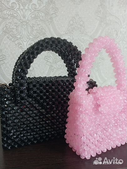 Сумка из бусин ручной работы
