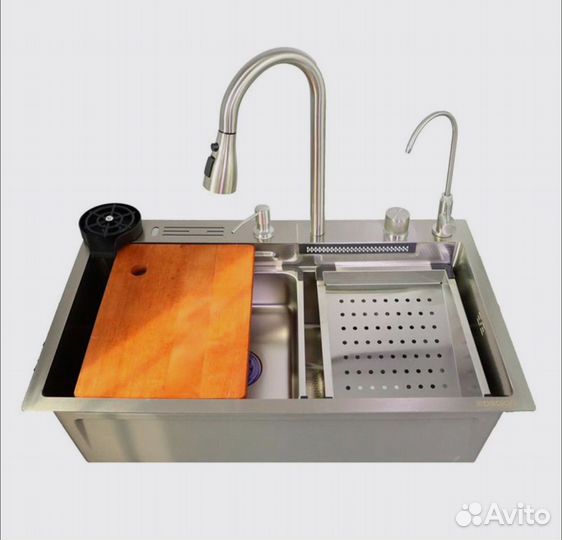 Мойка для кухни многофункциональная из нерж.стали