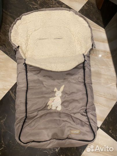 Конверт в коляску на овчине