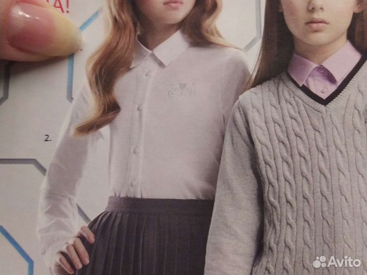 Блузка женская белая для школы
