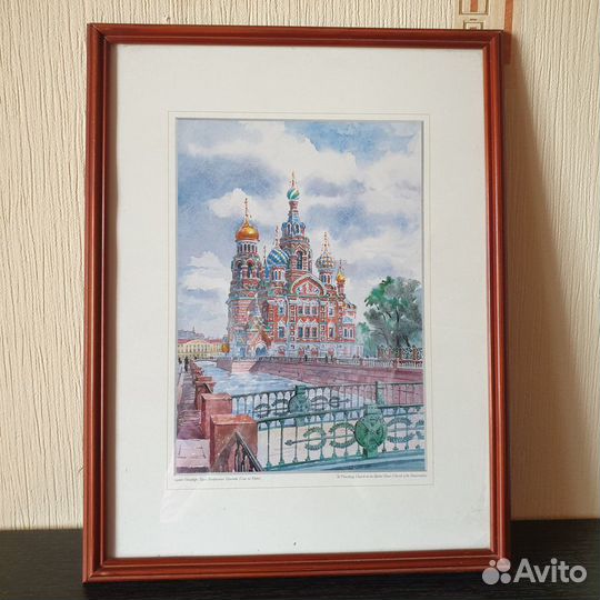 Постер Санкт-Петербург (Спас на крови) в рамке
