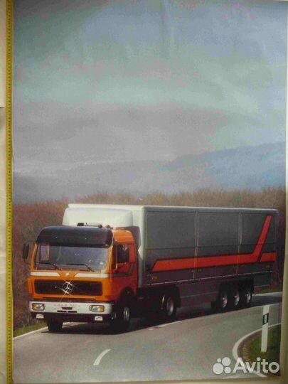 Плакат реклама Грузовые автомобили СССР