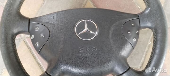 Руль кожа на mercedes w211 с обогревом