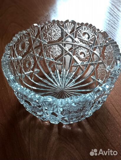 Хрустальный салатник, конфетница, салатница СССР