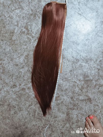 Хвост-шиньон медный