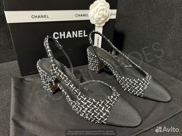 Туфли женские Chanel на каблуке 6.5 см