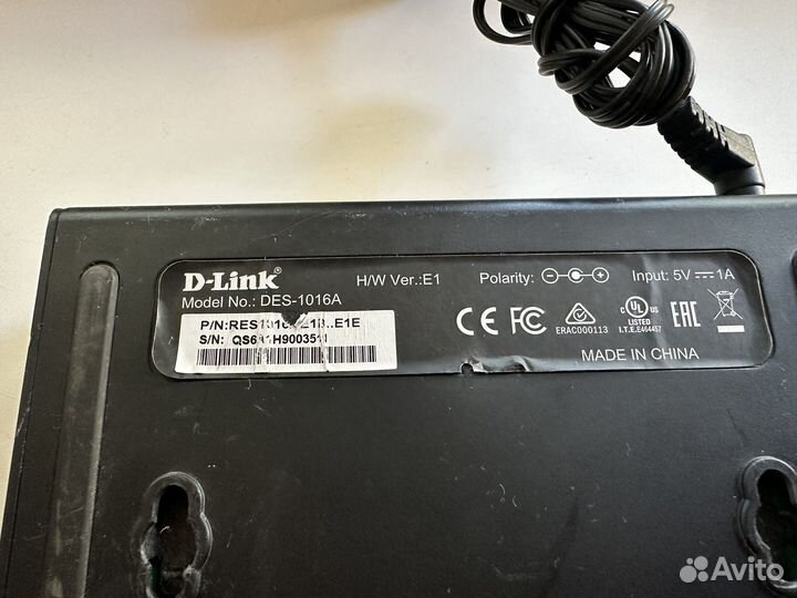 Коммутатор D-link DES-1016A tp-link tl-sf1016d