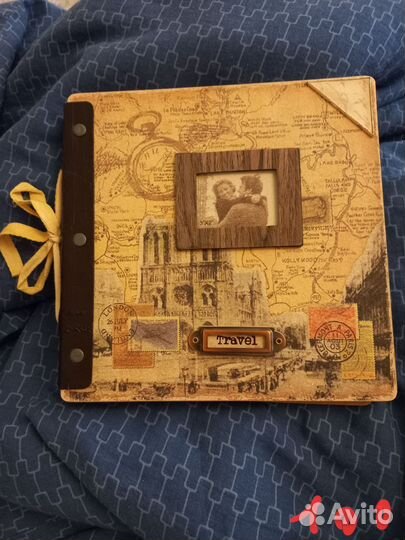 Винтажный альбом для фото 23см на 23см