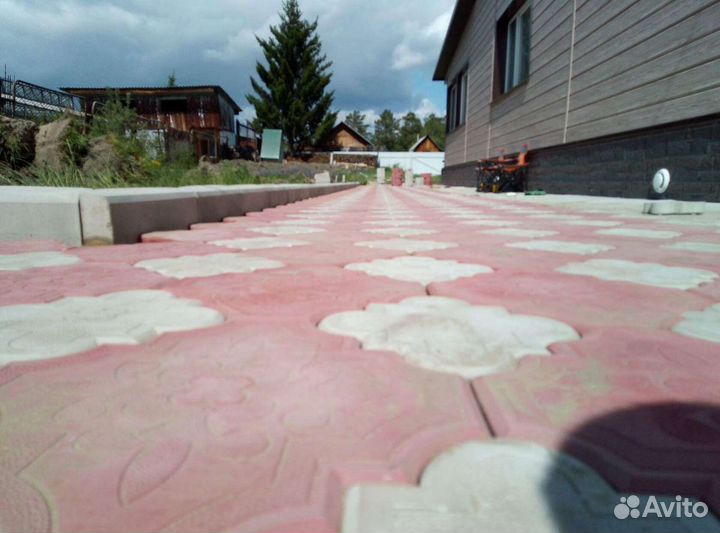 Укладка, тротуарной плитки