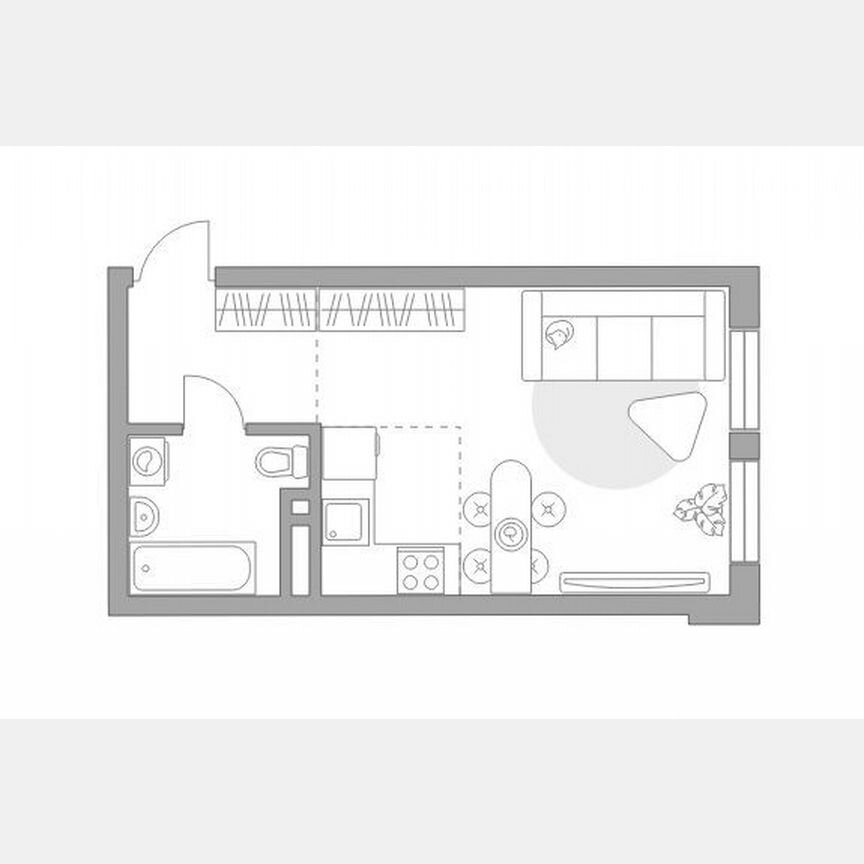 Квартира-студия, 30 м², 22/32 эт.