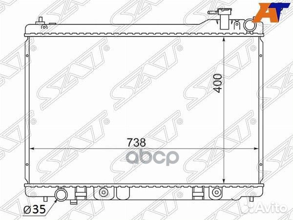 Радиатор nissan skyline V35 04/stagea M35 04