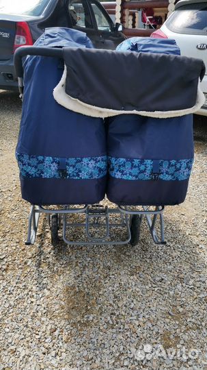 Коляска сани для двойни или погодок