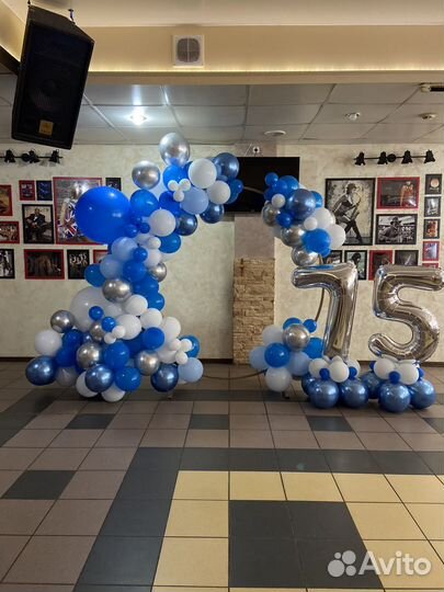 Фотозона из воздушных шаров, гелиевые шары