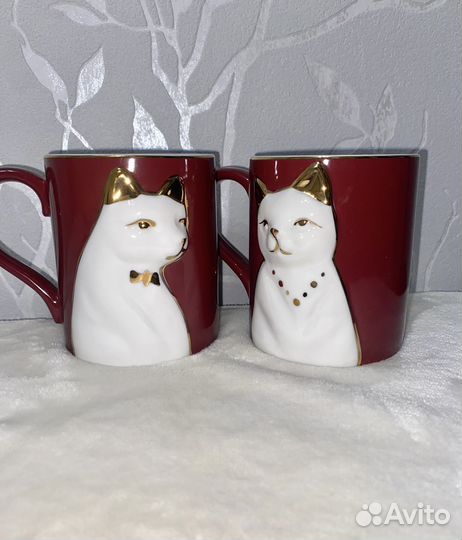 Lefard Набор кружек 2 шт фарфор Кошки