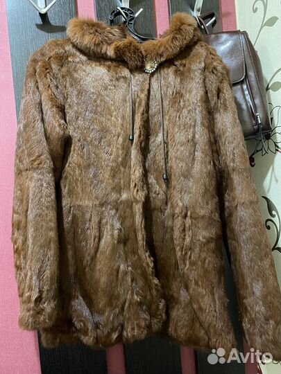 Шубка кроличья, натуральный мех