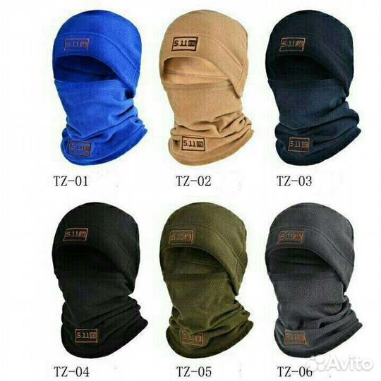 Комплект 5.11 зимний из флиса: шапка + шарф-бафф