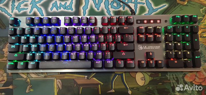 Игровая клавиатура Bloody B765 Light Strike (LK)