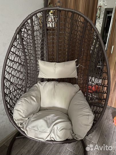 Садовая качеля кокон, кресло подвисное