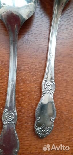 Ложки мельхиор мнц Глухарь