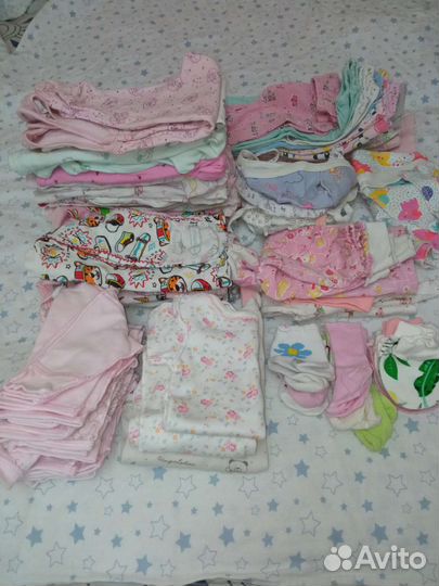 Детские вещи пакетом для девочек 0-3