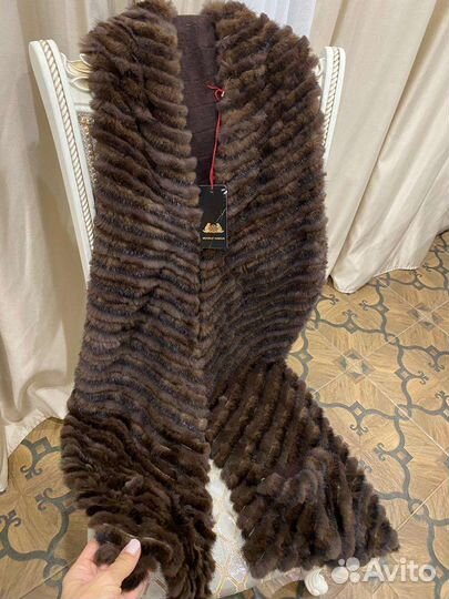 Палантин из норки оригинал новый