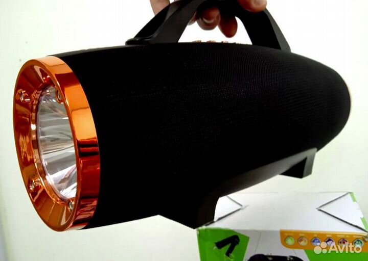 Колонка Мощная Басовая + Фонарь + Гарантия