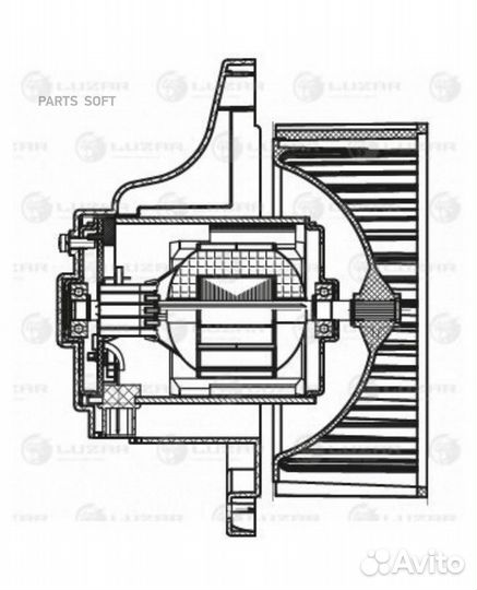 Вентилятор отопителя Hyundai Elantra (XD) (00) (ти