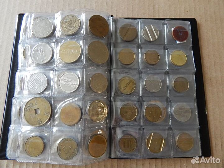 Коллекция жетонов 184 шт