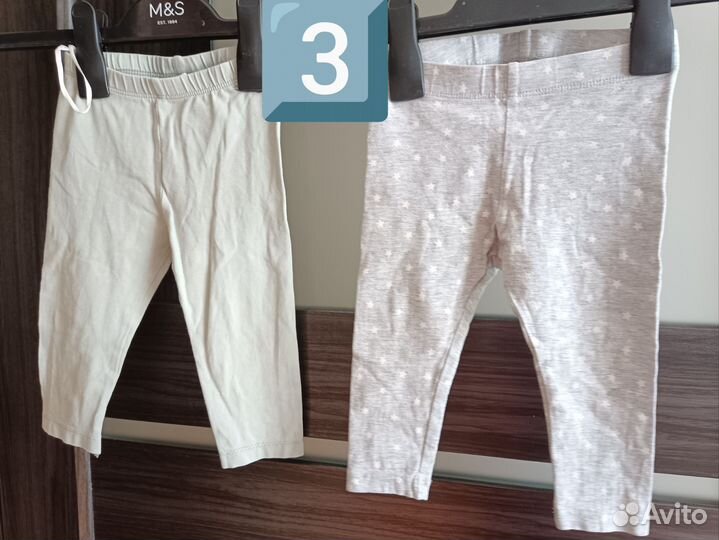 Одежда H&M для девочки 74-80